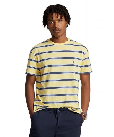 Men's Classic-Fit Striped Jersey T-Shirt Yellow $28.50 T-Shirts