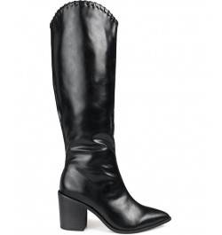 Women's Daria Extra Wide Calf Western Boots Black $58.80 Shoes