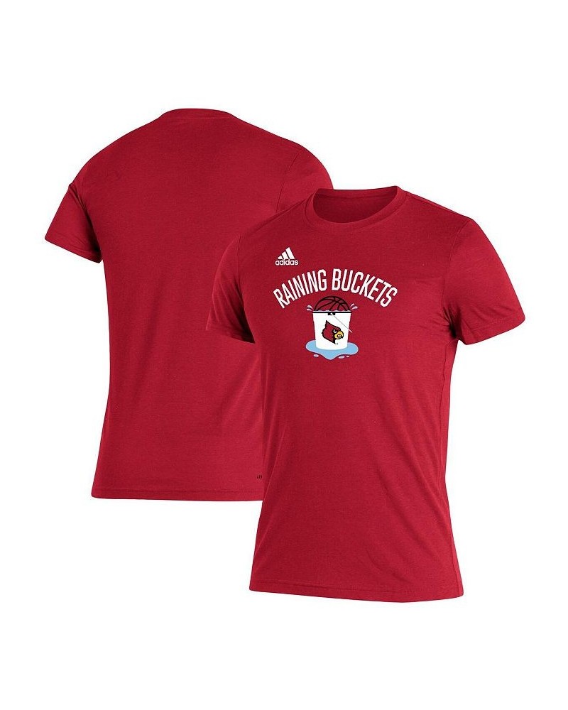 Men's Red Louisville Cardinals Raining Buckets Tri-Blend T-shirt $18.00 T-Shirts