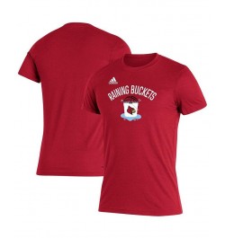 Men's Red Louisville Cardinals Raining Buckets Tri-Blend T-shirt $18.00 T-Shirts