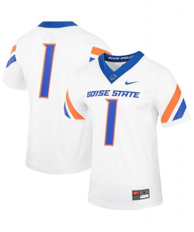 Men's 1 White Boise State Broncos Untouchable Football Jersey $41.40 Jersey