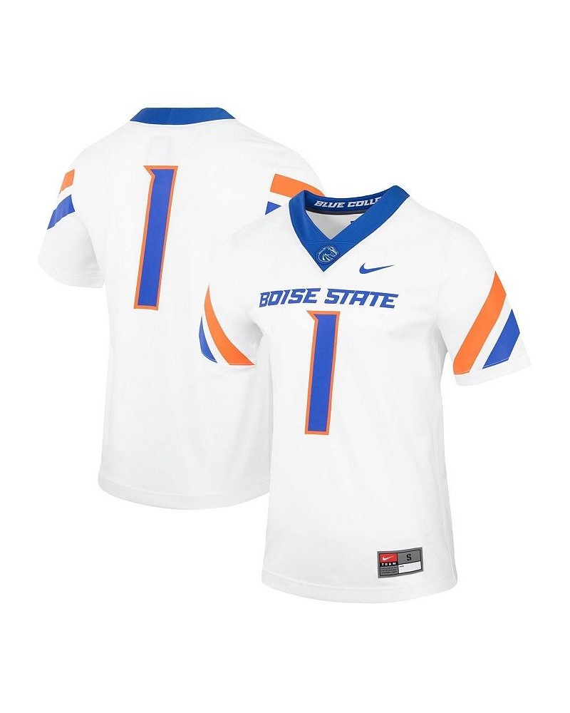 Men's 1 White Boise State Broncos Untouchable Football Jersey $41.40 Jersey