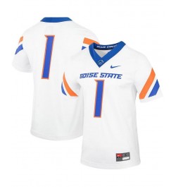 Men's 1 White Boise State Broncos Untouchable Football Jersey $41.40 Jersey