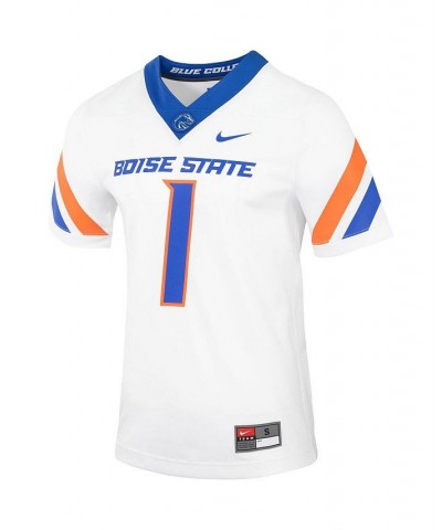 Men's 1 White Boise State Broncos Untouchable Football Jersey $41.40 Jersey