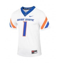 Men's 1 White Boise State Broncos Untouchable Football Jersey $41.40 Jersey