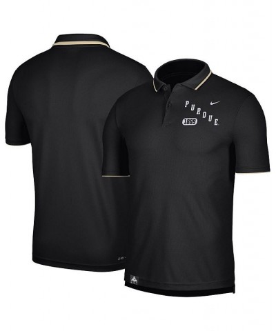 Men's Black Purdue Boilermakers Wordmark Performance Polo Shirt $29.90 Polo Shirts