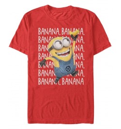 Minions Men's Gone Bananas Short Sleeve T-Shirt Red $16.80 T-Shirts