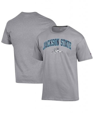 Men's Gray Jackson State Tigers Arch Over Logo T-shirt $15.00 T-Shirts