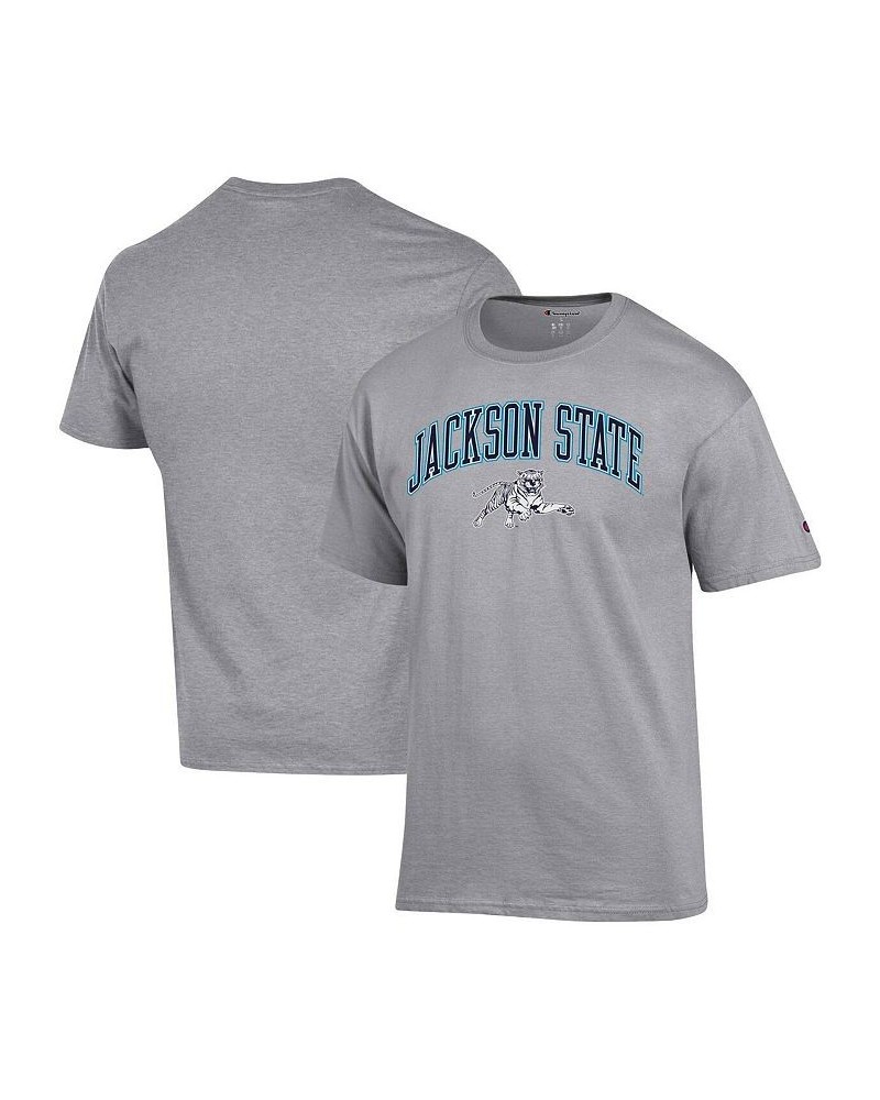 Men's Gray Jackson State Tigers Arch Over Logo T-shirt $15.00 T-Shirts