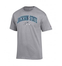 Men's Gray Jackson State Tigers Arch Over Logo T-shirt $15.00 T-Shirts