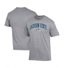 Men's Gray Jackson State Tigers Arch Over Logo T-shirt $15.00 T-Shirts