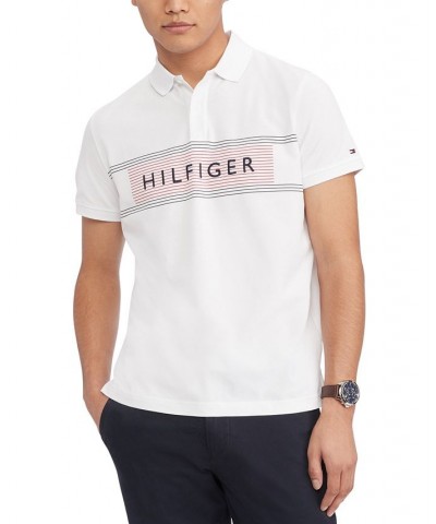 Men's Short-Sleeve Regular-Fit Logo Polo White $29.25 Polo Shirts