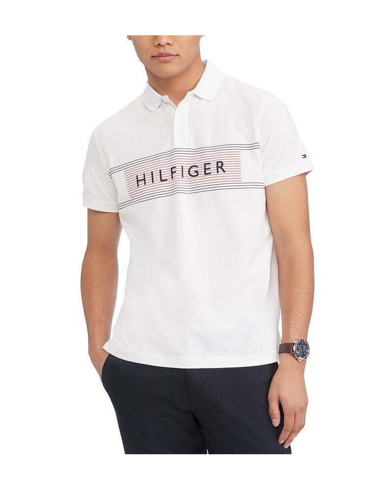 Men's Short-Sleeve Regular-Fit Logo Polo White $29.25 Polo Shirts