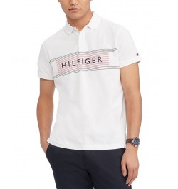 Men's Short-Sleeve Regular-Fit Logo Polo White $29.25 Polo Shirts