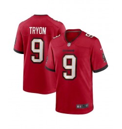 Men's Joe Tryon Red Tampa Bay Buccaneers 2021 Nfl Draft First Round Pick No. 32 Game Jersey $49.00 Jersey