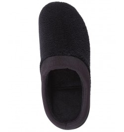 Microterry Pillowstep Slippers with Satin Trim Black $22.00 Shoes