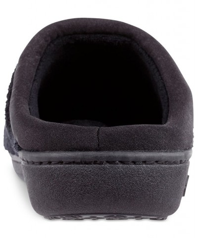 Microterry Pillowstep Slippers with Satin Trim Black $22.00 Shoes