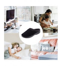 Microterry Pillowstep Slippers with Satin Trim Black $22.00 Shoes