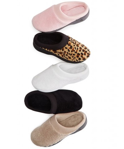 Microterry Pillowstep Slippers with Satin Trim Black $22.00 Shoes