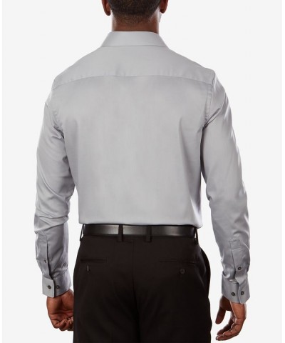 Men's Slim-Fit Flex Collar Stretch Solid Dress Shirt PD05 $16.88 Dress Shirts