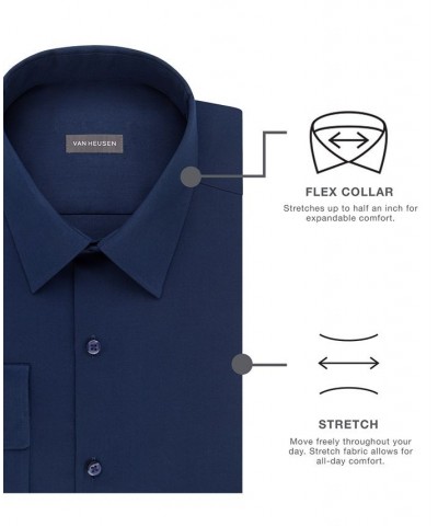 Men's Slim-Fit Flex Collar Stretch Solid Dress Shirt PD05 $16.88 Dress Shirts