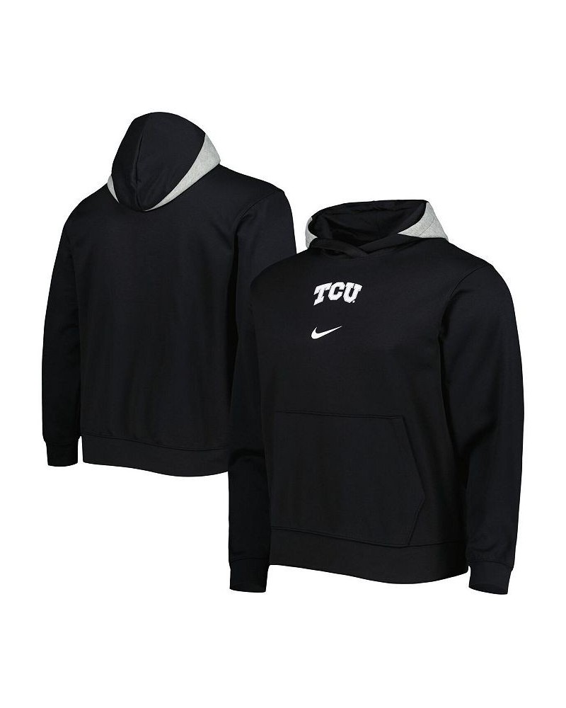 Men's Black TCU Horned Frogs Spotlight Performance Pullover Hoodie $35.70 Sweatshirt