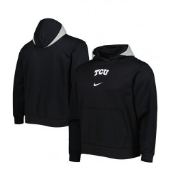 Men's Black TCU Horned Frogs Spotlight Performance Pullover Hoodie $35.70 Sweatshirt