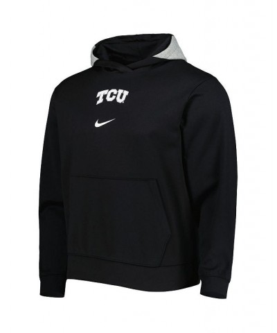 Men's Black TCU Horned Frogs Spotlight Performance Pullover Hoodie $35.70 Sweatshirt