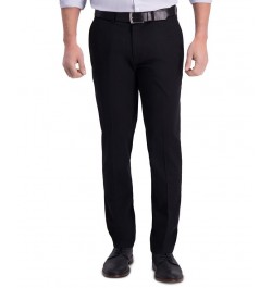 Men’s Iron Free Premium Khaki Slim-Fit Flat-Front Pant Black $30.79 Pants