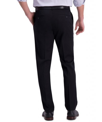 Men’s Iron Free Premium Khaki Slim-Fit Flat-Front Pant Black $30.79 Pants