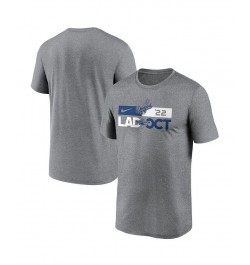 Men's Heathered Charcoal Los Angeles Dodgers 2022 Postseason T-shirt $24.96 T-Shirts