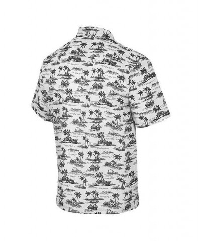 Men's White Texas Longhorns Spontaneous is Romantic Camp Button-Up Shirt $34.50 Shirts