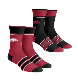 Men's and Women's Socks Arkansas Razorbacks Multi-Stripe 2-Pack Team Crew Sock Set $19.59 Socks