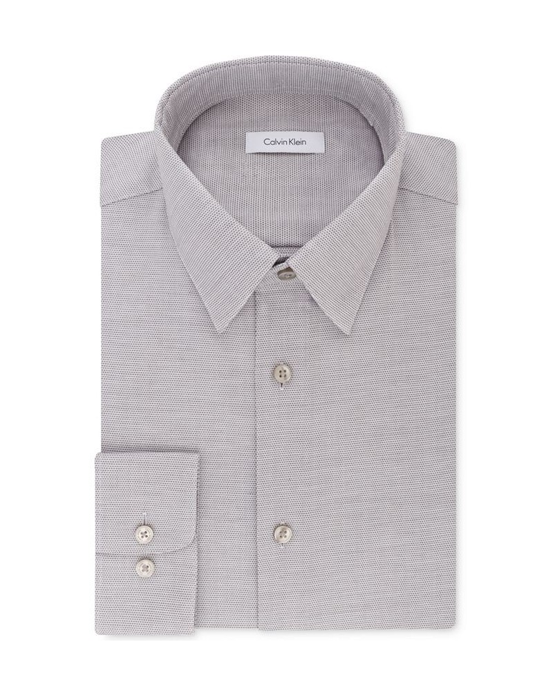 Calvin Klein Men's STEEL Classic/Regular Non-Iron Stretch Performance Dress Shirt Gray $25.73 Dress Shirts