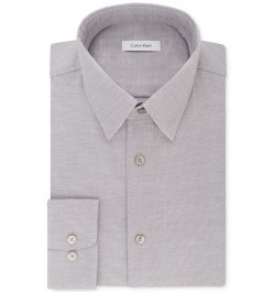 Calvin Klein Men's STEEL Classic/Regular Non-Iron Stretch Performance Dress Shirt Gray $25.73 Dress Shirts