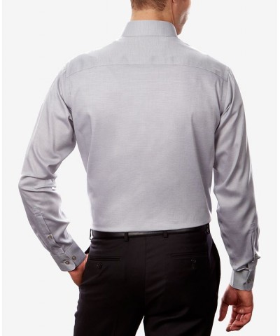 Calvin Klein Men's STEEL Classic/Regular Non-Iron Stretch Performance Dress Shirt Gray $25.73 Dress Shirts