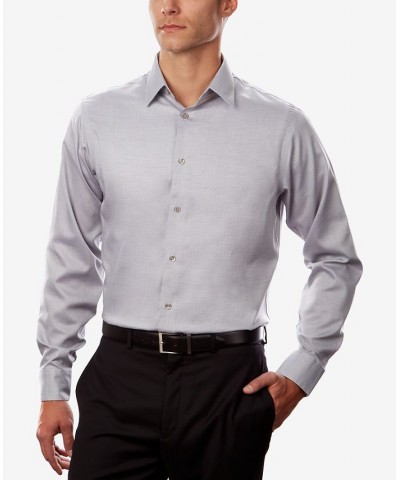 Calvin Klein Men's STEEL Classic/Regular Non-Iron Stretch Performance Dress Shirt Gray $25.73 Dress Shirts