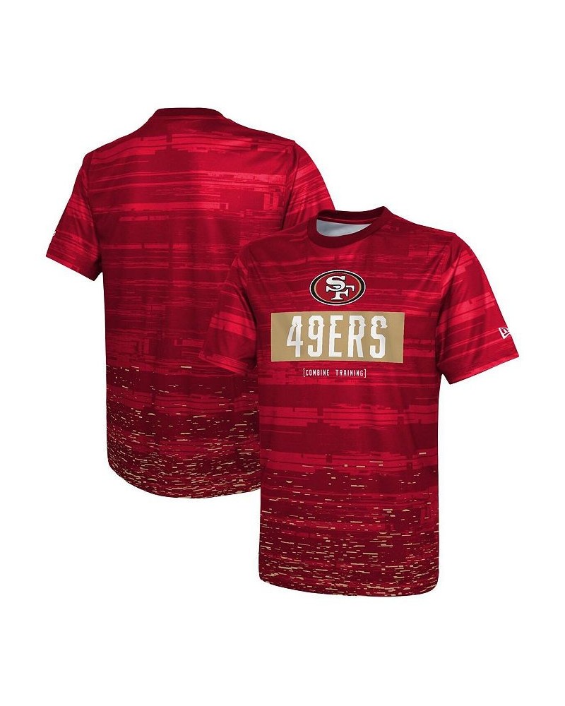 Men's Scarlet San Francisco 49ers Combine Authentic Sweep T-shirt $21.59 T-Shirts