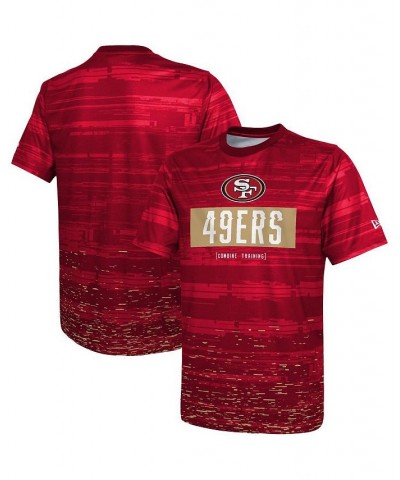 Men's Scarlet San Francisco 49ers Combine Authentic Sweep T-shirt $21.59 T-Shirts