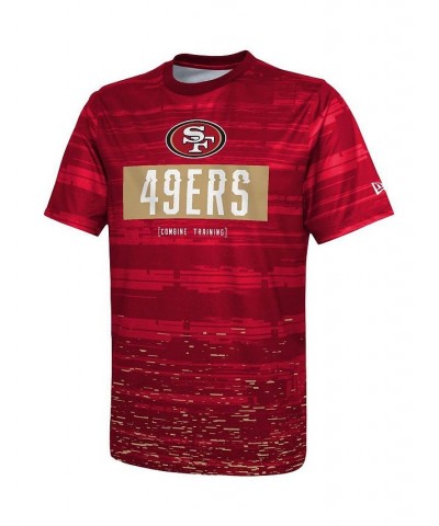 Men's Scarlet San Francisco 49ers Combine Authentic Sweep T-shirt $21.59 T-Shirts