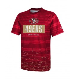 Men's Scarlet San Francisco 49ers Combine Authentic Sweep T-shirt $21.59 T-Shirts