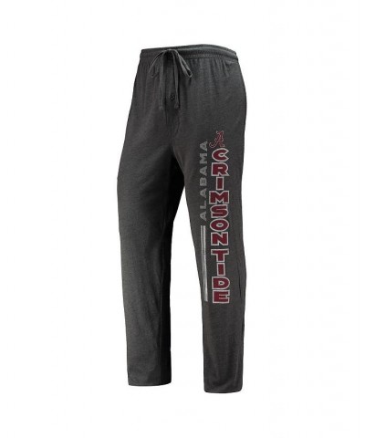 Men's Heathered Charcoal, Crimson Alabama Crimson Tide Meter T-shirt and Pants Sleep Set $32.90 Pajama