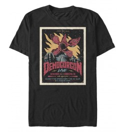 Men's Stranger Things Gig Poster Short Sleeve T-shirt Black $20.64 T-Shirts