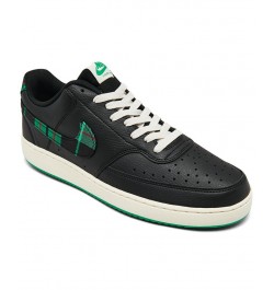 Men's Court Vision Low Casual Sneakers Black $36.55 Shoes