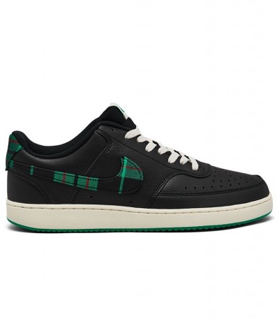 Men's Court Vision Low Casual Sneakers Black $36.55 Shoes