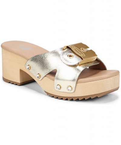 Women's Original Max Slides Gold $61.50 Shoes