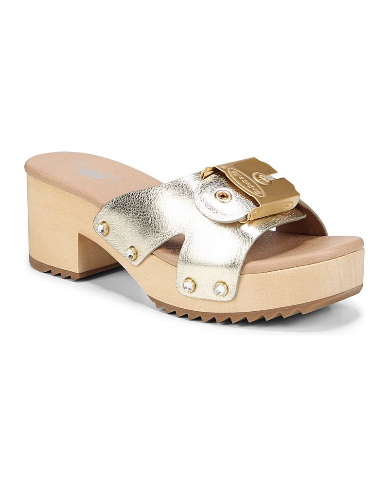 Women's Original Max Slides Gold $61.50 Shoes