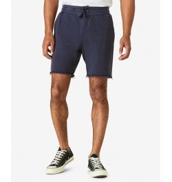 Men's Sueded Terry Drawstring 9" Shorts Blue $43.73 Shorts