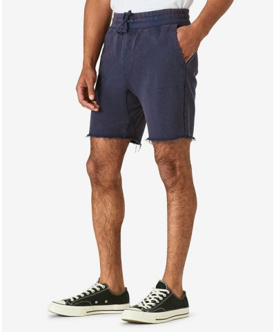 Men's Sueded Terry Drawstring 9" Shorts Blue $43.73 Shorts