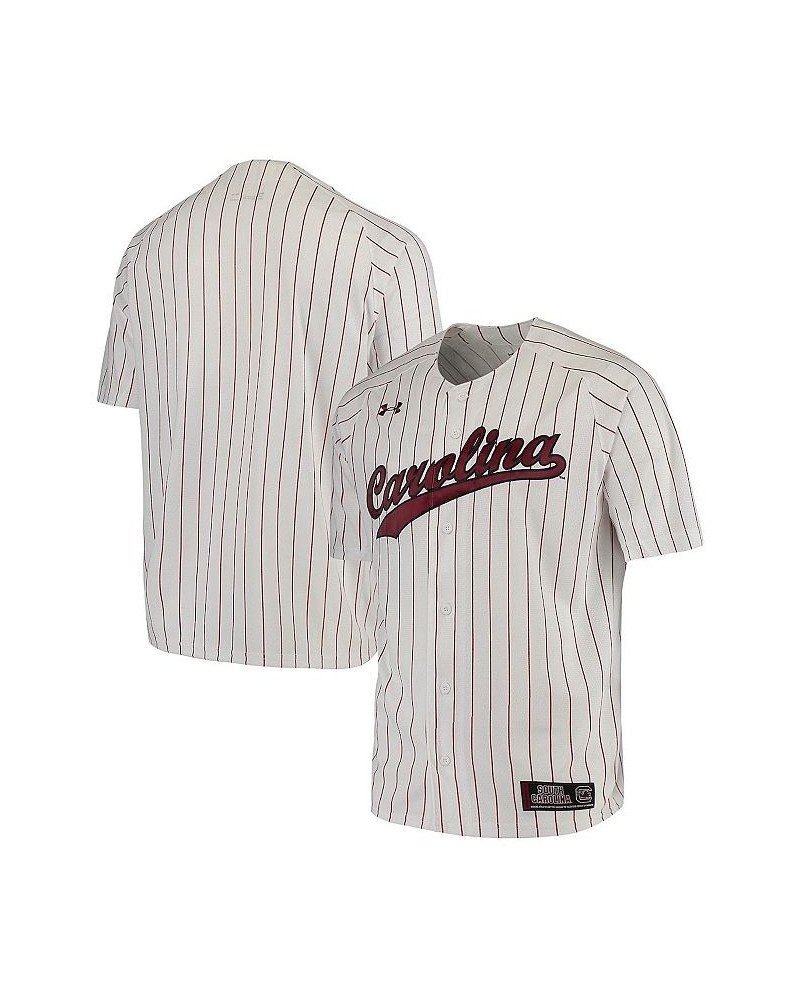 Men's White South Carolina Gamecocks Performance Replica Baseball Jersey $40.95 Jersey